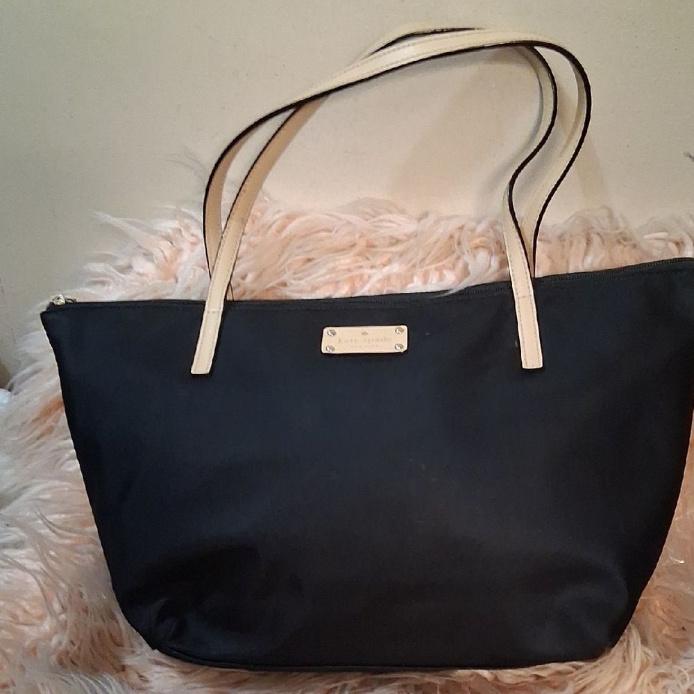 Kate Spade Black and Cream Tote Bag